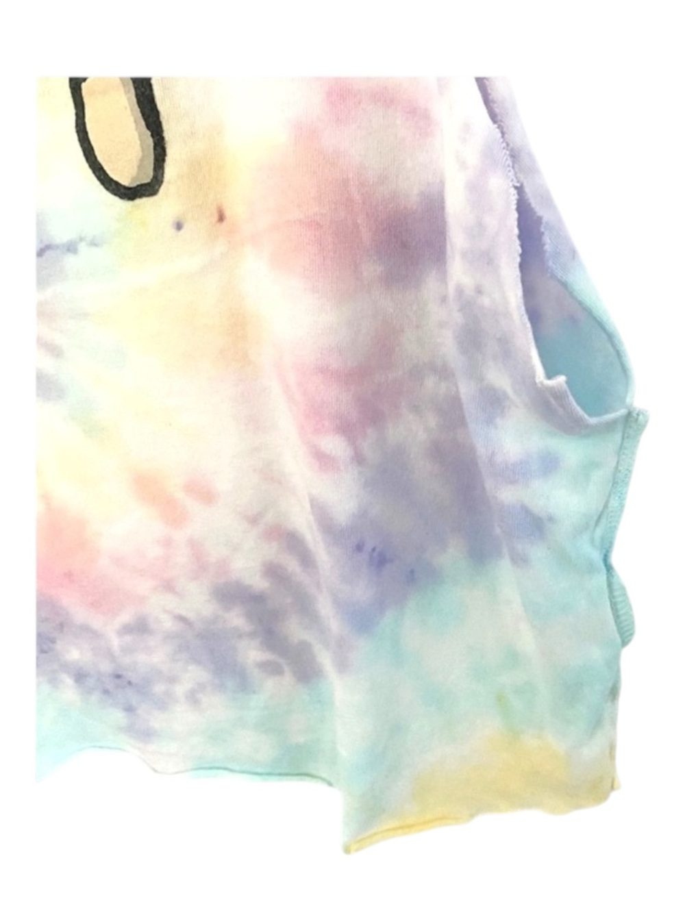 HTF: new UNIF ☮︎︎ Emoji You Suck Muscle Tee T Shirt ☮︎︎ Pastel Tie Dye ☮︎︎ Small - Picture 7 of 16